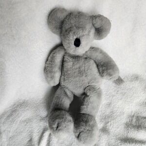 Vintage Mouse Dog Gray 14" Plush Stuffed Animal Manhattan Toy Company 1987 RARE